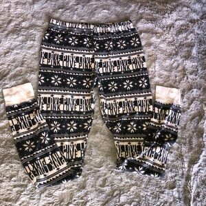 Victoria's Secret PINK Holiday Snowflake Print Thermal Pajama Pants